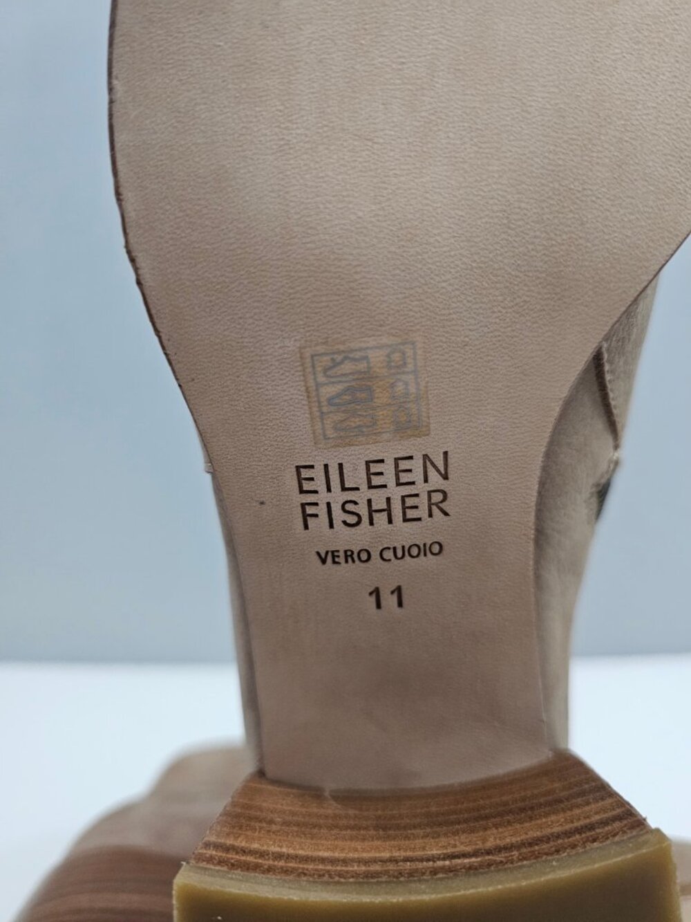 Eileen Fisher Melrose Ankle Bootie Womens 11 Earth Tan Nubuck Block Heel Boot - Picture 13 of 14